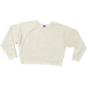Express Women's Size L Crewneck Pullover Sweater Crewneck Beige Polyester